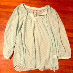 Mint green blouse size M